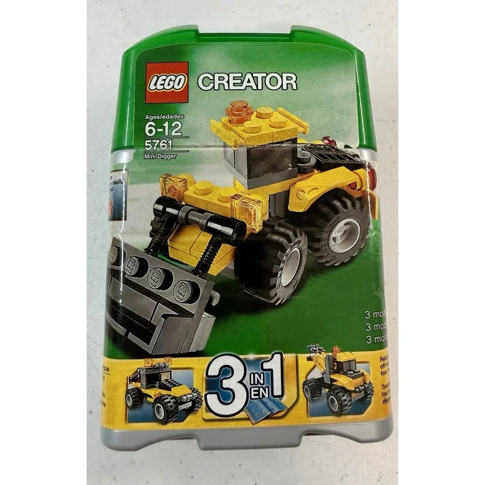 LEGO Creator Mini Digger 5761 3-in-1 Complete Set 56 Pieces 100% Complete MINT!